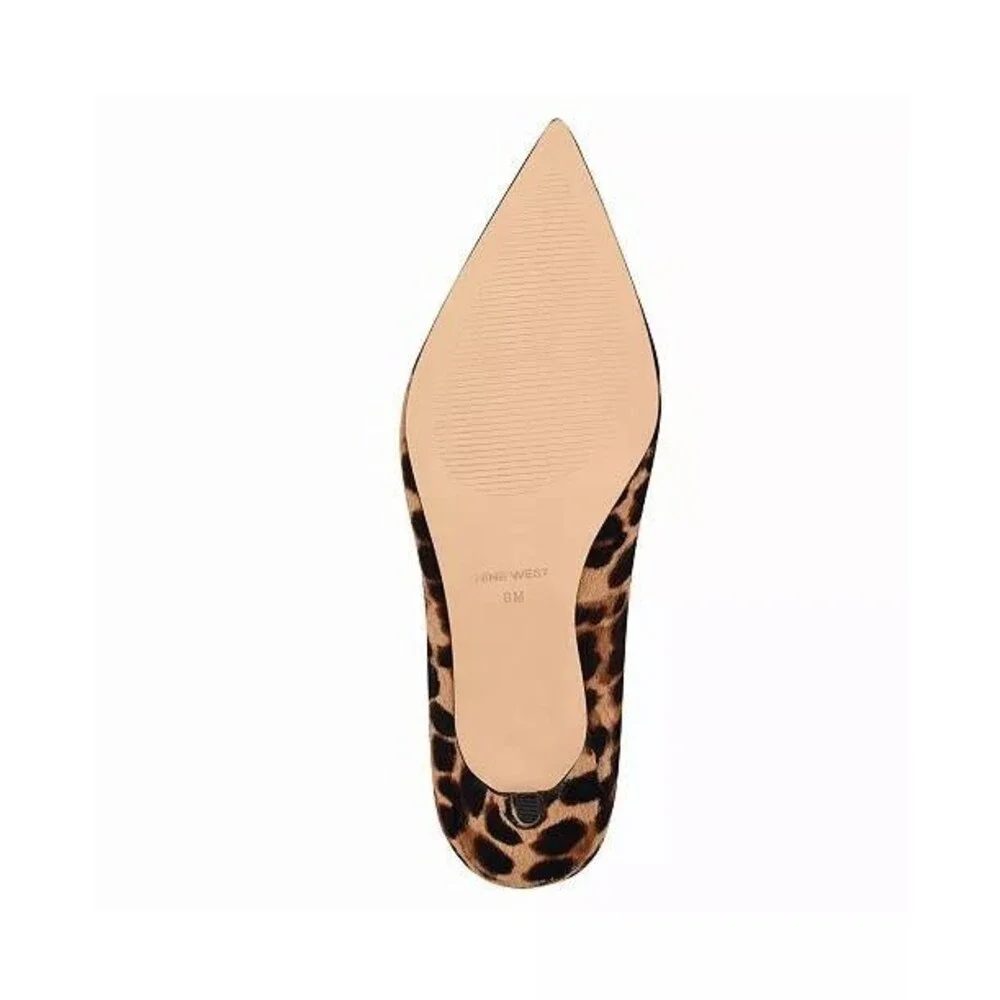 Nine West Arlene Pumps 9M Leopard Print Pointy Toe Kitten Heel NIB msrp$119 - Picture 5 of 15